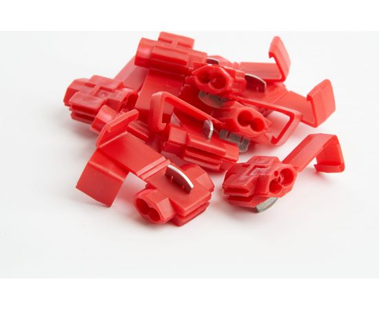 Прокалывающий ответвительный зажим STEKKER LD502-15 ЗПО-1 - 1,5 мм, красный упаковка 10 шт 39345 – изображение 3