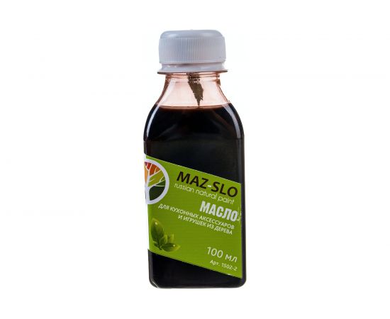 Масло для кухонных аксессуаров и игрушек из дерева MAZ-SLO цвет Каштан 100 мл 8072528 – изображение 3