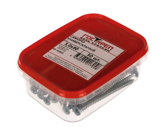 Саморез ШУЦ ГОСКРЕП 5.0х80, 50 шт., пл.конт 280 мл 1-0032300 – изображение 3