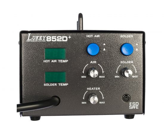 Паяльная станция с цифровым индикатором температуры LUKEY-852D+ 12-0042-4 – изображение 3