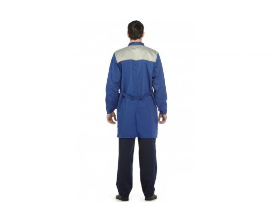 Халат СОЮЗСПЕЦОДЕЖДА Профессионал василек/светло-серый, р. 52-54/рост 170-176 2140024502031 – изображение 4