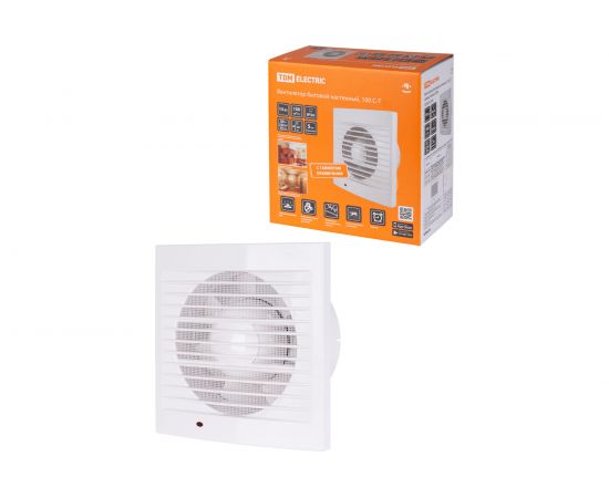 Бытовой настенный вентилятор TDM 100 С-Т, таймер, белый, SQ1807-2001 – изображение 5