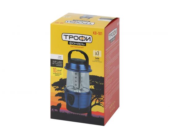 Кемпинговый светодиодный фонарь Трофи KB-101 на батарейках Б0054482 – изображение 7