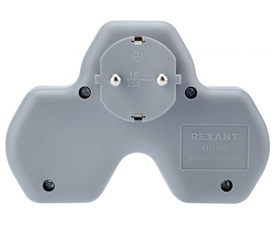 Электрический двойник REXANT с 2 USB портами 2,4А с заземлением 16А белый 11-1089 – изображение 7