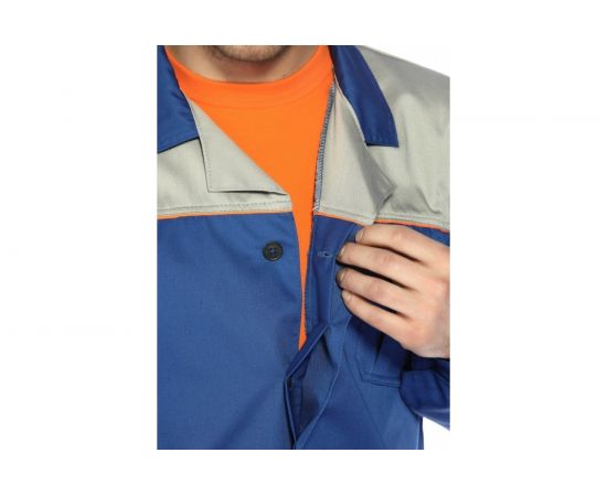 Халат СОЮЗСПЕЦОДЕЖДА Профессионал василек/светло-серый, р. 52-54/рост 170-176 2140024502031 – изображение 8