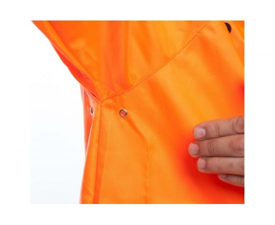 Влагозащитный облегченный плащ-дождевик БЕРТА 800-56-58, оранжевый – изображение 9