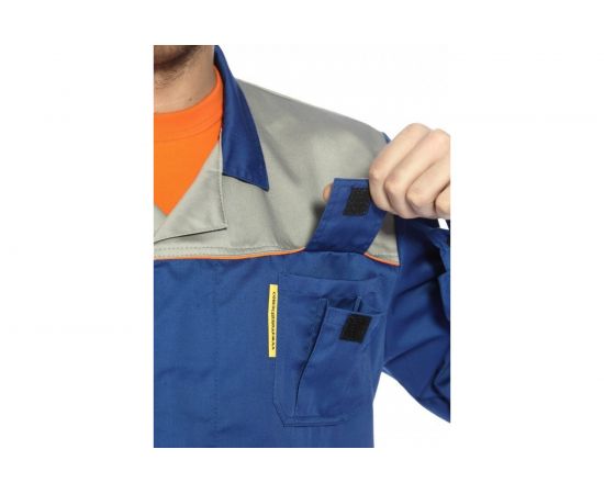 Халат СОЮЗСПЕЦОДЕЖДА Профессионал василек/светло-серый, р. 52-54/рост 170-176 2140024502031 – изображение 9