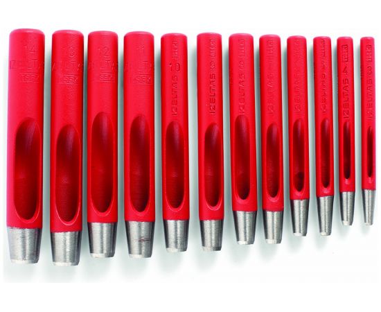 Набор пробойников отверстий под люверсы 3-14 мм 10 предметов IZELTAS 5700002112 