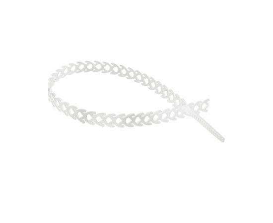 Полимерная многоразовая хомут-стяжка REXANT 300х10 мм, прозрачная, упаковка 20 шт. 07-7309 