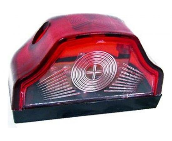 Фонарь подсветки номерного знака ДАЛИ-авто ПН2-0102 еврофура, волна, красная, б/л DA-01775 