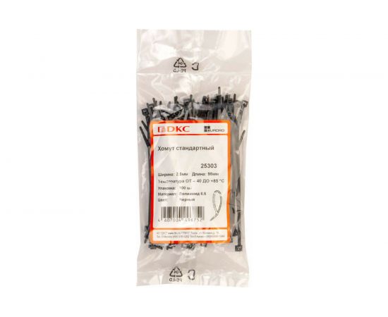 Хомут 2.5х98 нейлон черный 100 шт DKC 25303 