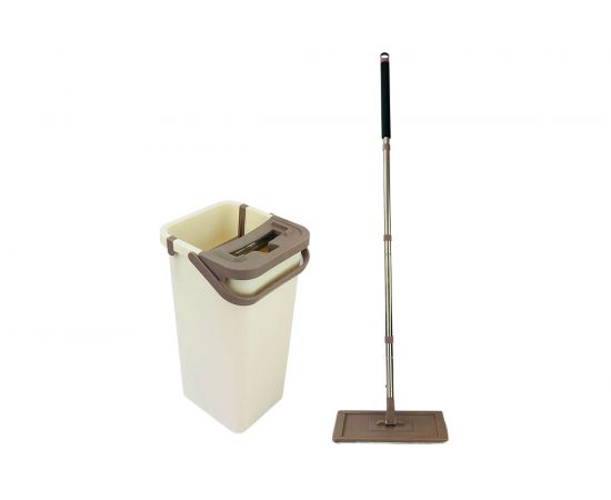 Швабра для пола Leonord MIRACLE с насадкой из микрофибры и ведром с механизмом отжима 004836 