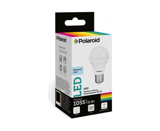 Светодиодная лампа Polaroid 220V A60 11W 6500K E27 1055lm PL-A60110276 