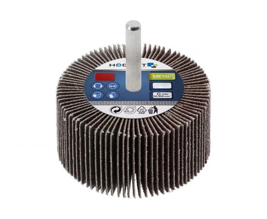 Круг шлифовальный лепестковый радиальный (40x20 мм; хвостовик 6 мм; P40) Hogert Technik HT8D001 