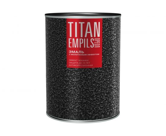 Эмаль с молотковым эффектом Empils Titan Ореол (алкидно-стирольная; коричневая; 2.5 кг) 77661 