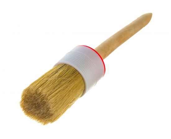 Круглая кисть SANTOOL №12 45 мм с деревянной ручкой 010115-012 – изображение 2