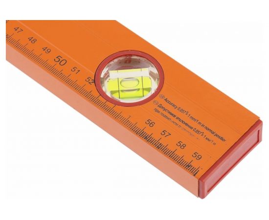 Алюминиевый уровень с линейкой 600 мм SPARTA 330235 – изображение 2