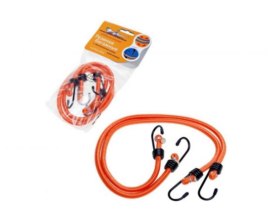 Набор резинок с металлическими крючками (2 штуки, 60 см, D-8 мм) Airline AS-R-01 – изображение 2