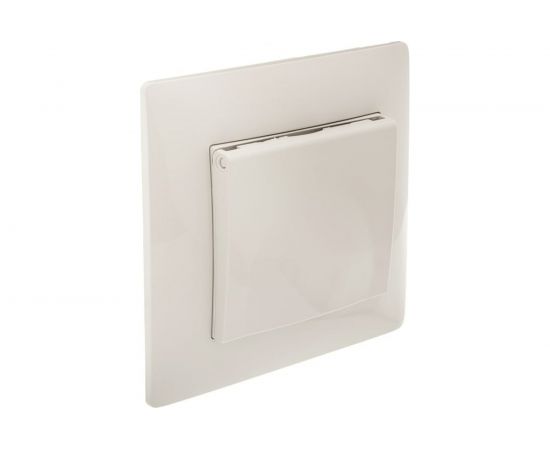 Розетка GUSI ELECTRIC Bravo с крышкой, с БЗК, c ЗП, СУ, 16А, 250В, бежевая С10Р91-003-СБ – изображение 3