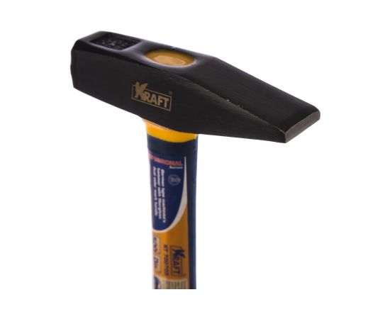 Слесарный молоток с фибергласовой рукояткой 500 г KRAFT KT 700703 – изображение 3