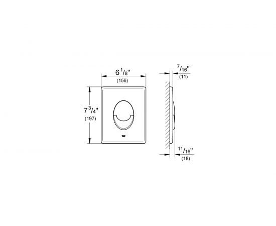 GROHE Rapid SL 4 в 1 в сборе, для подвесного унитаза с кнопкой смыва 38505000 38750001 – изображение 3
