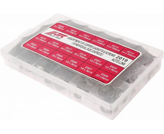 Медная шайба и пробка поддона картера в боксе 534шт JTC-2019 – изображение 3