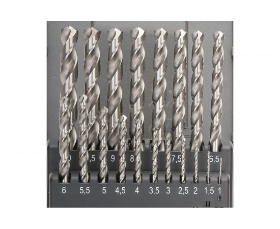 Ruko Набор сверл по металлу 1-10 мм HSSE-Co8 19шт 281214ERO – изображение 4