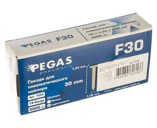 Гвозди F30 5000 шт Pegas PGS-1205 – изображение 4