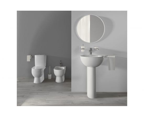 Унитаз-компакт Sanita Luxe Art с сиденьем, микролифт, быстросъемное ARTSLCC01040622 00008317 – изображение 4