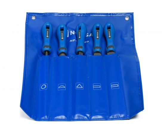 Набор напильников NORGAU NF-SF200 200мм, H2, 5 предметов 077020200 – изображение 5