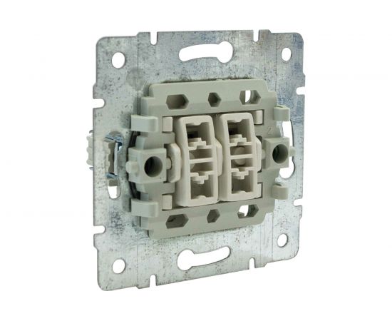 Проходной двухклавишный выключатель Jilion бежевый 9533141 – изображение 6