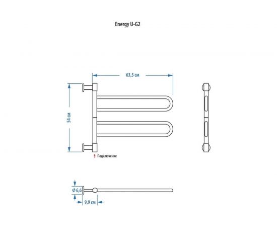 Полотенцесушитель ENERGY U chrome G2 00000015326 – изображение 6