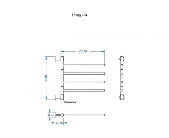 Полотенцесушитель ENERGY I chrome G4 00000015302 – изображение 6