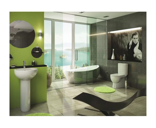 Унитаз-компакт Sanita Luxe Art с сиденьем, микролифт, быстросъемное ARTSLCC01040622 00008317 – изображение 7