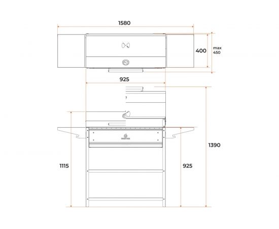 Мангал GRATAR Professional Optima BBQ POB 3000 – изображение 8