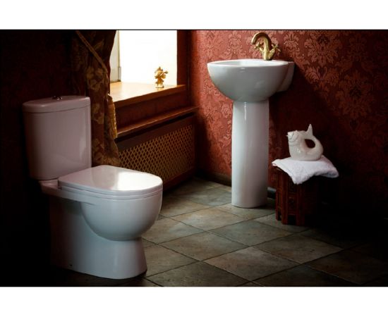 Унитаз-компакт Sanita Luxe Art с сиденьем, микролифт, быстросъемное ARTSLCC01040622 00008317 – изображение 8