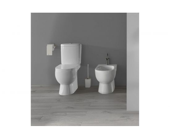 Унитаз-компакт Sanita Luxe Art с сиденьем, микролифт, быстросъемное ARTSLCC01040622 00008317 – изображение 9