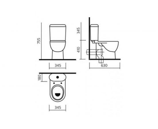 Унитаз-компакт Sanita Luxe Art с сиденьем, микролифт, быстросъемное ARTSLCC01040622 00008317 – изображение 10