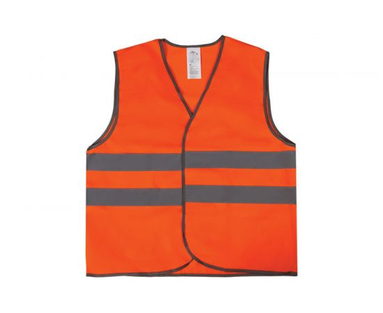 Сигнальный жилет ГРАНДМАСТЕР ГОСТ, 2 светоотражающие полосы, оранжевый, XL/52-54, 610831 