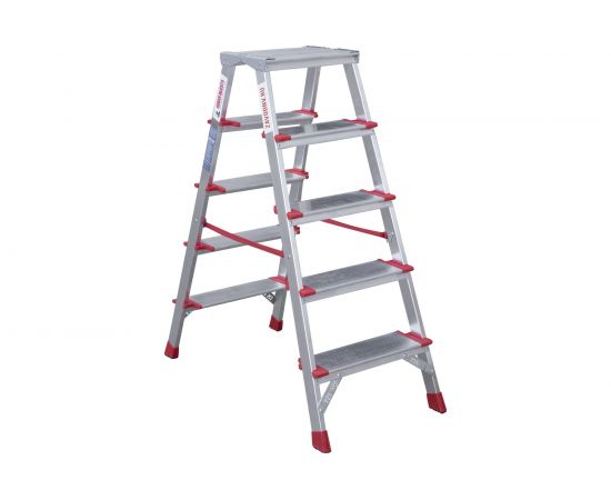 Двухсторонняя стремянка Новая Высота NV500 5 ступеней 5120205 