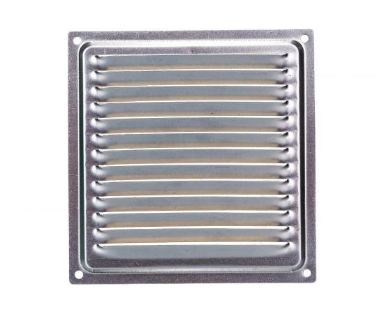 Решётка металлическая с сеткой, неокрашенная 150 x 150 мм Эвент ВРС 