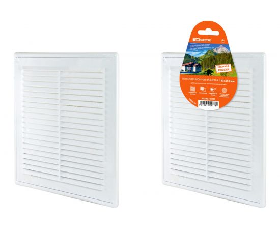 Разъемная решетка с москитной сеткой TDM 183х253 мм белая SQ1807-0083 