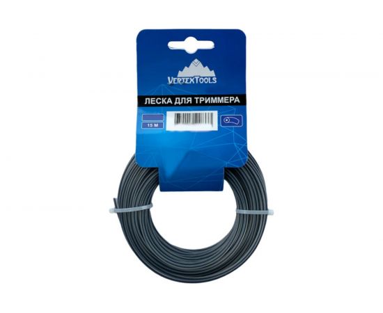 Леска (3 мм; 15 м; круг с сердечником) для триммера vertextools YK-888-3-15 