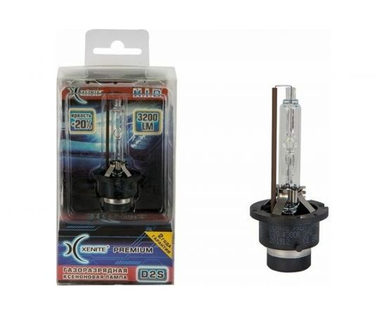 Ксеноновая лампа XENITE Premium D2S, 85 В, 35 Вт, P32d-2, 4300 K, 1 шт. 1002010 