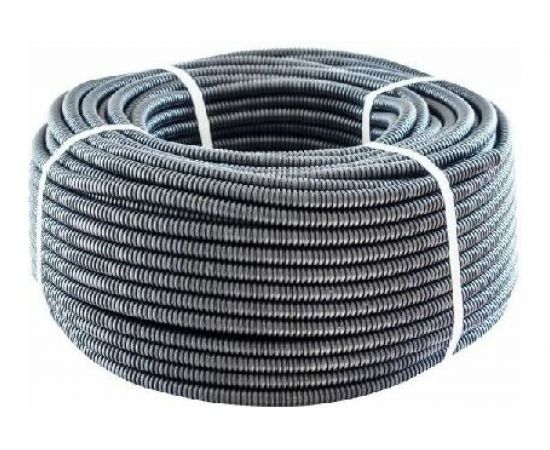 Гофрированная труба Экопласт ПНД, тяжелая, с зондом, диаметр 20 мм, цвет черный 21120 