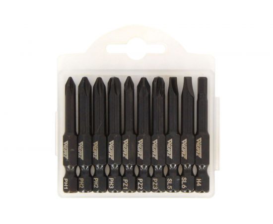 Набор магнитных бит (10 шт; 50 мм) WURZ 4200 