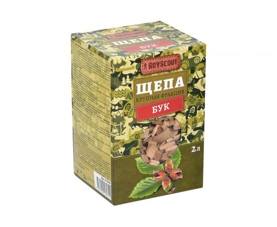 Крупная щепа для копчения BOYSCOUT Бук, 2 л 61925 – изображение 2