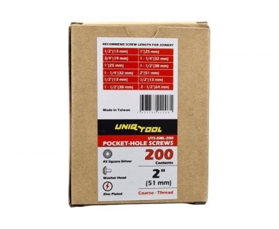 Саморезы Uniq tool UT оцинкованные MAXI-LOC 2", 50 мм, упак. 200 шт. UTS-XML-200 – изображение 2