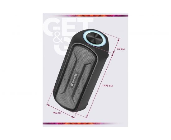 Портативная акустика Defender Enjoy S1000, 20Вт, bluetooth, 65688 – изображение 2