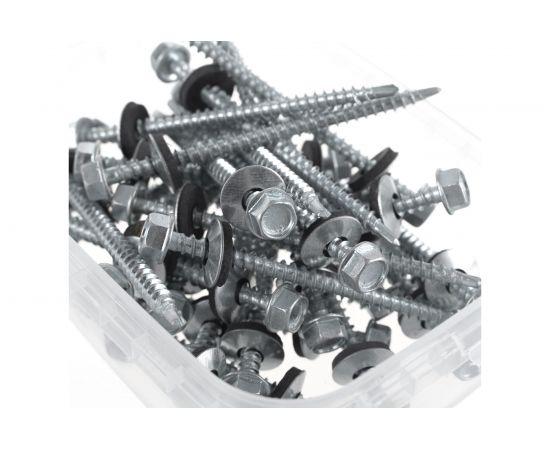 Кровельный саморез ГОСКРЕП ZP 4.8х76, 30 шт., пл.конт 280 мл 2-0010800 – изображение 2